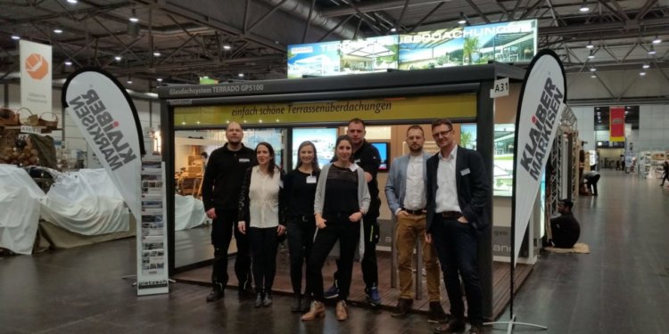 Team von pietzsch terrassenwelten auf der Leipziger Messe