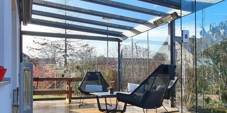 Terrassenüberdachung Outdoor-Ausstellung